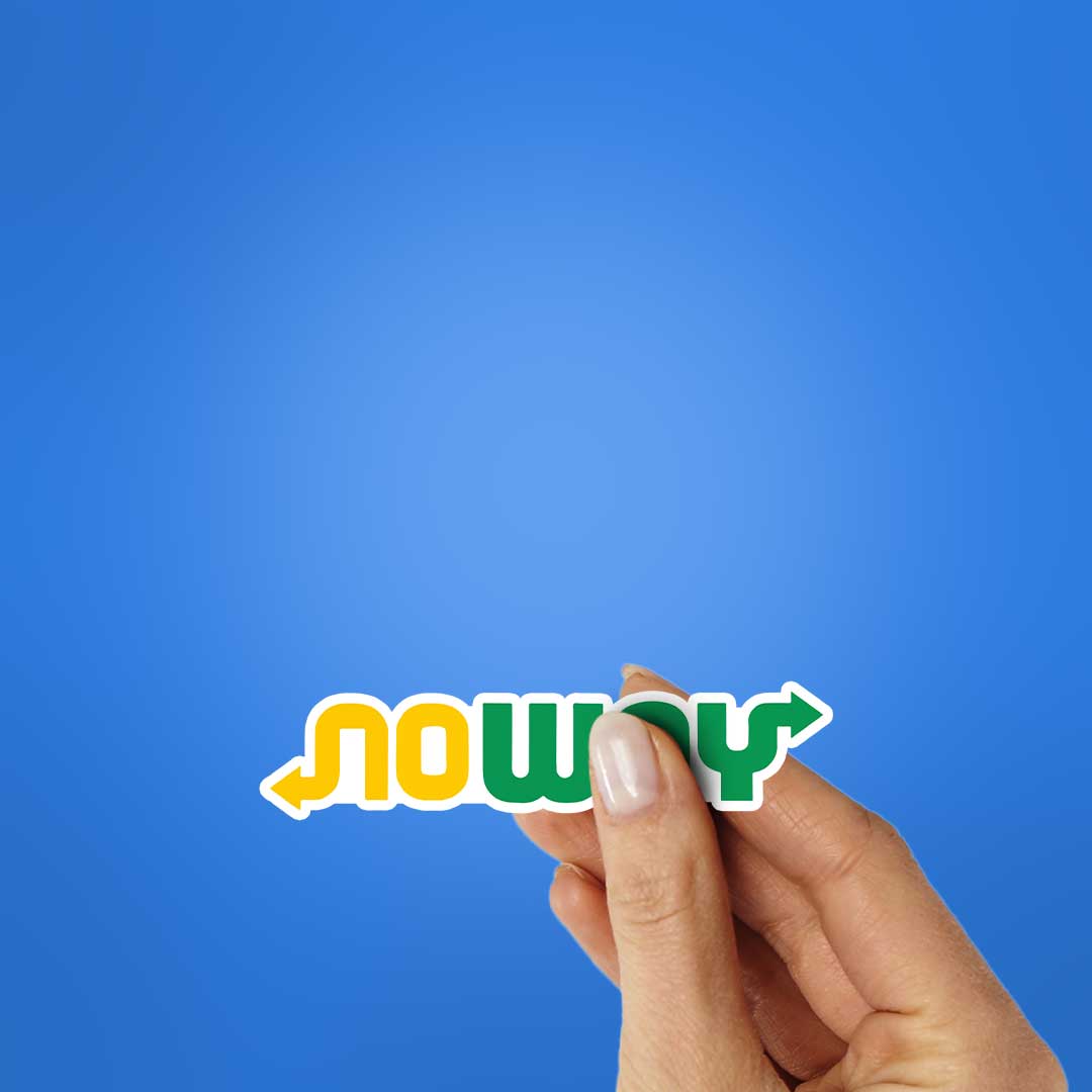 No Way Sticker