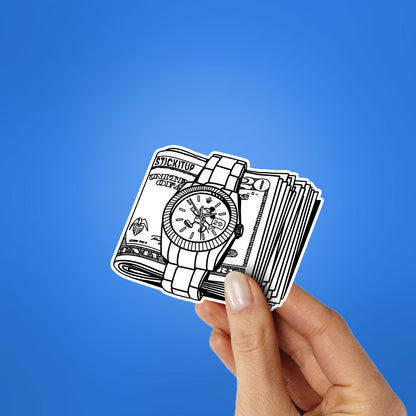 Time Is Money Sticker
