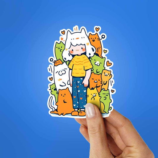 Cat Crew Sticker