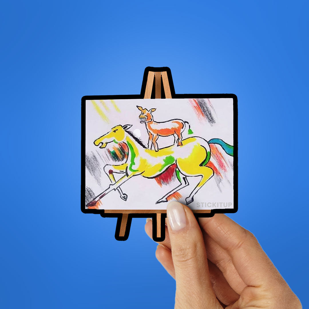 Majnu Bhai Painting Sticker