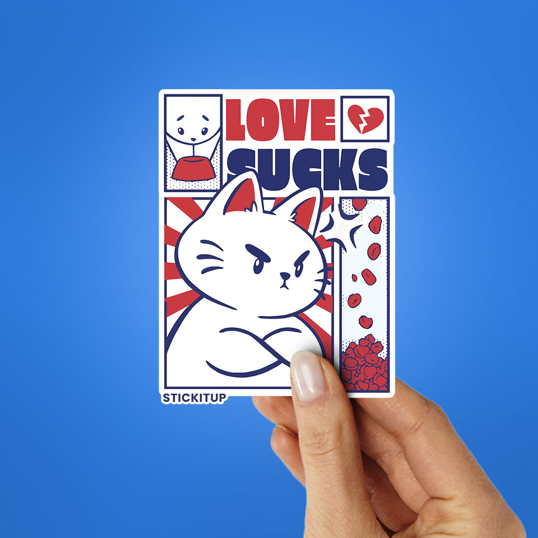 Love Sucks Sticker