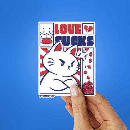 Love Sucks Sticker