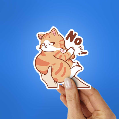 No Kiss Sticker