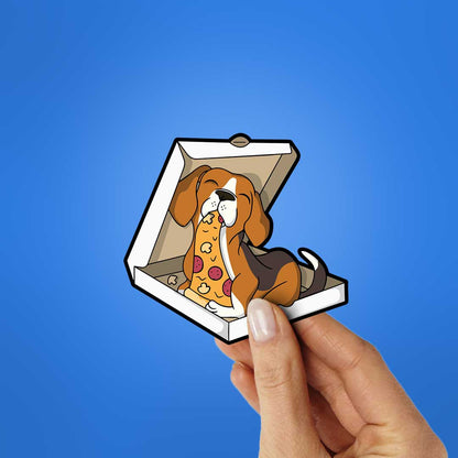 Pizza Dog Sticker