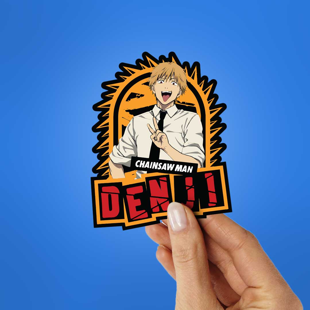 Denji chainsaw man Sticker