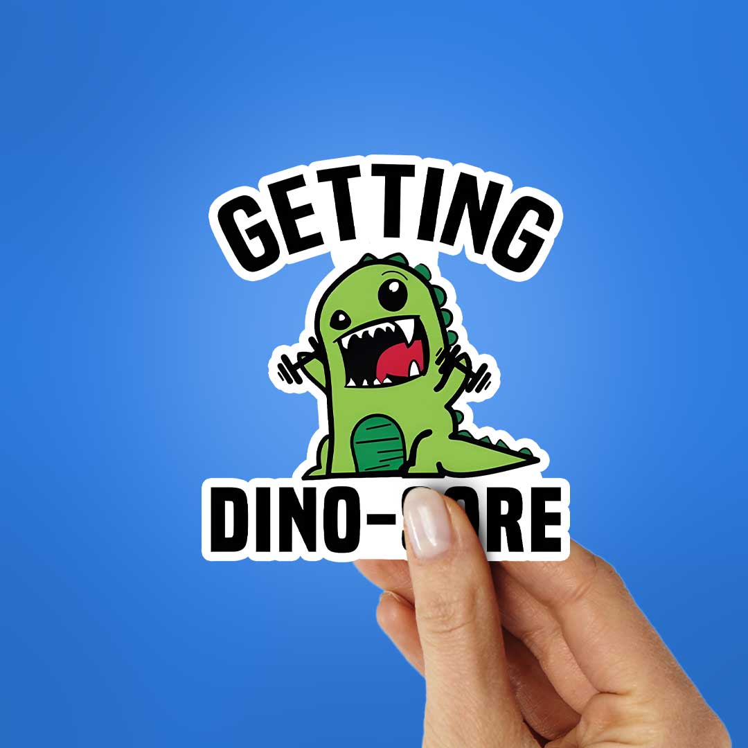 Getting Dinosore Sticker