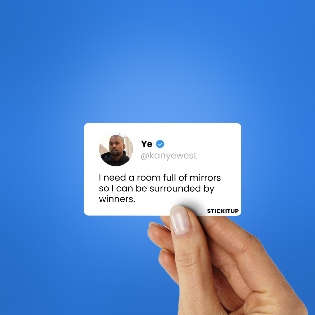 I CAN BE SURROUNDED BY WINNERS Sticker| STICK IT UP