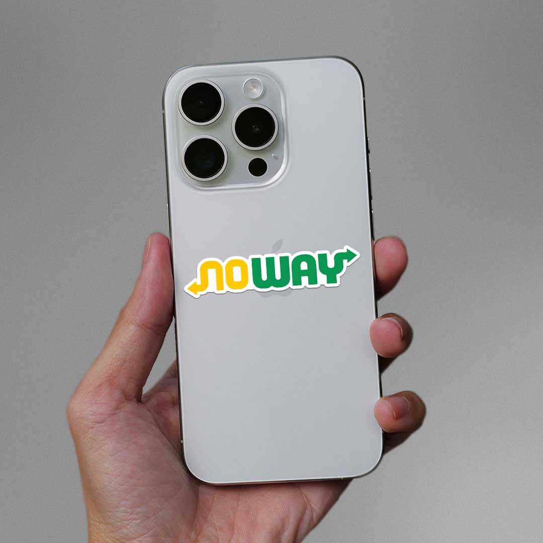 No Way Sticker