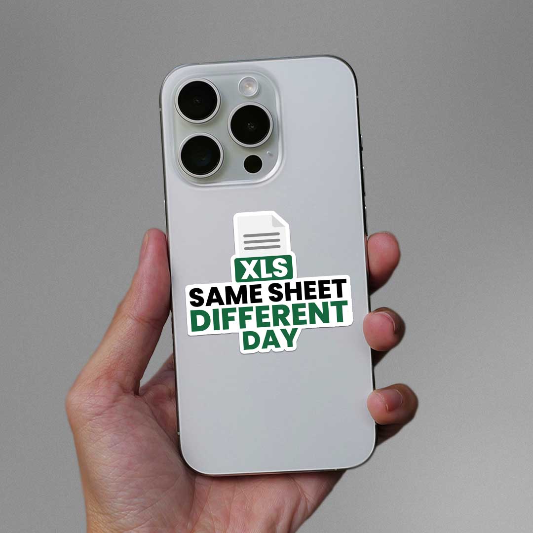 Xls Same Sheet Different Day Sticker