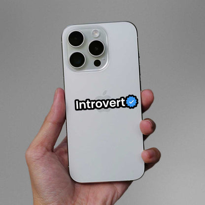 Introvert Verified Sticker