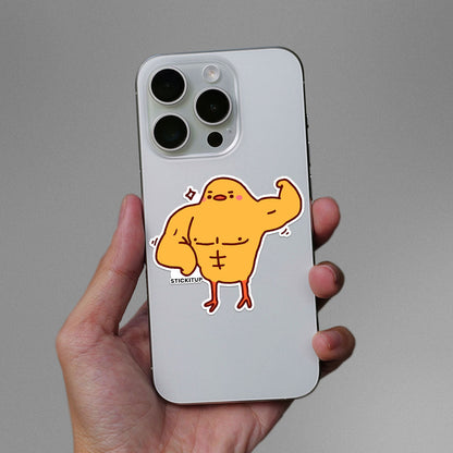 Muscular Chicken Sticker