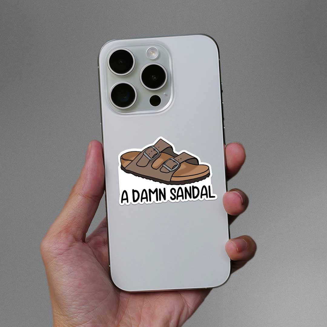 A Damn Sandal Sticker