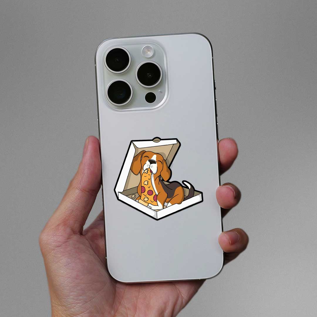 Pizza Dog Sticker