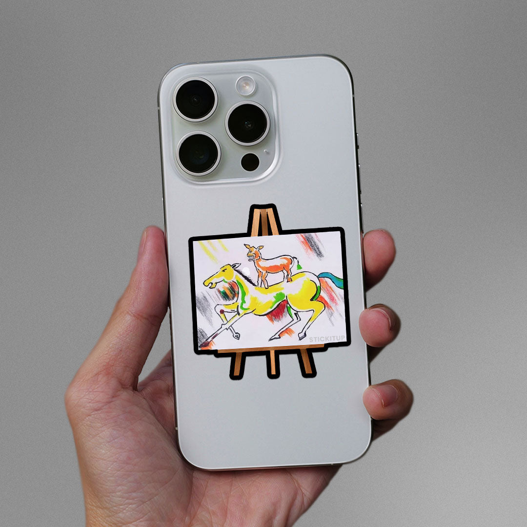 Majnu Bhai Painting Sticker