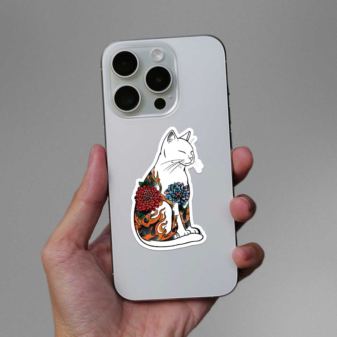 Japenese Cat Sticker