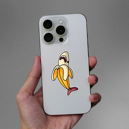 Banana Shark Sticker