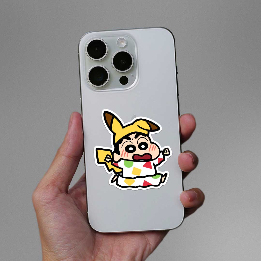 Pika Shinchan Sticker