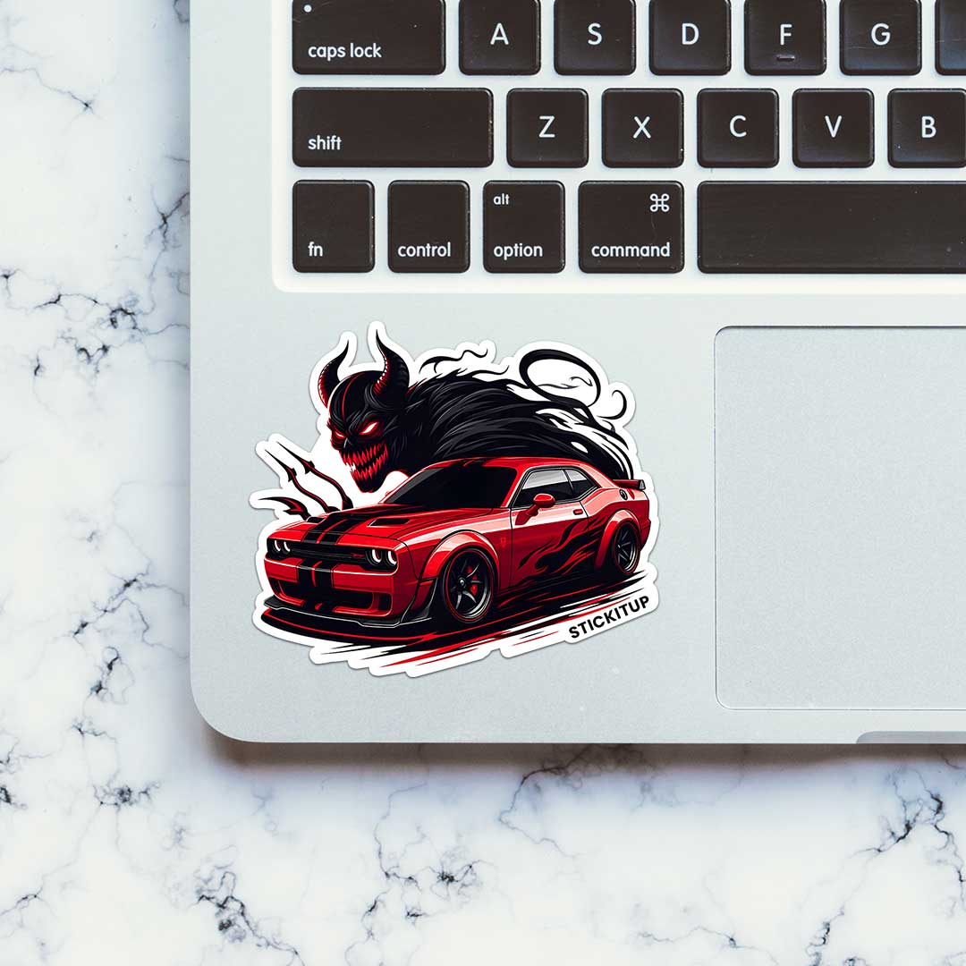 Dodge Demon Red Sticker
