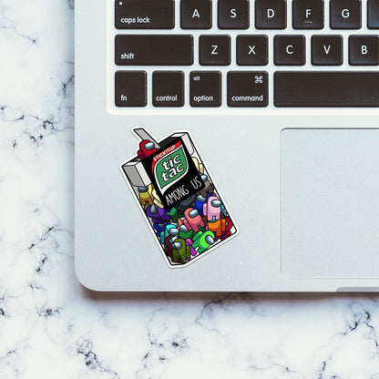 Tic Tac Among Us Sticker