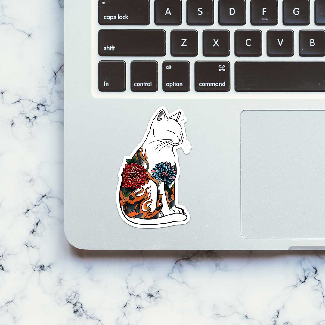 Japenese Cat Sticker