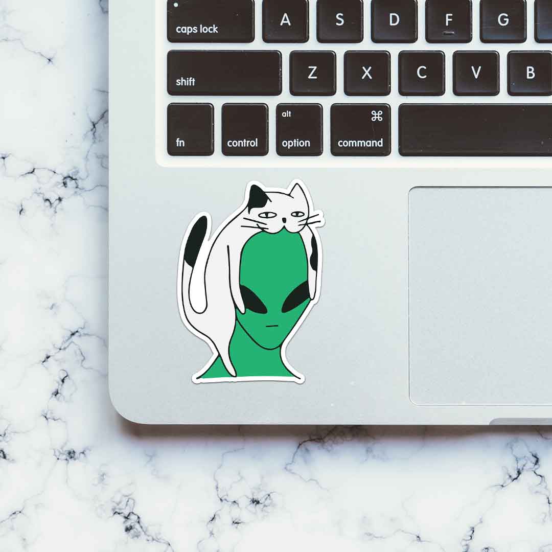 Alien Cat Sticker