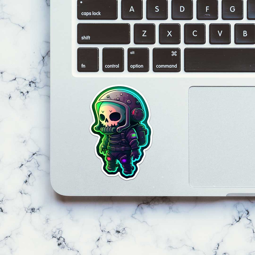 Interstellar Explorer Skeleton Sticker