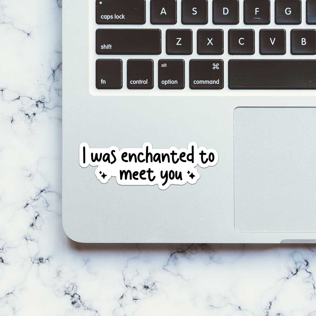 I Was Enchanted To Meet You Sticker