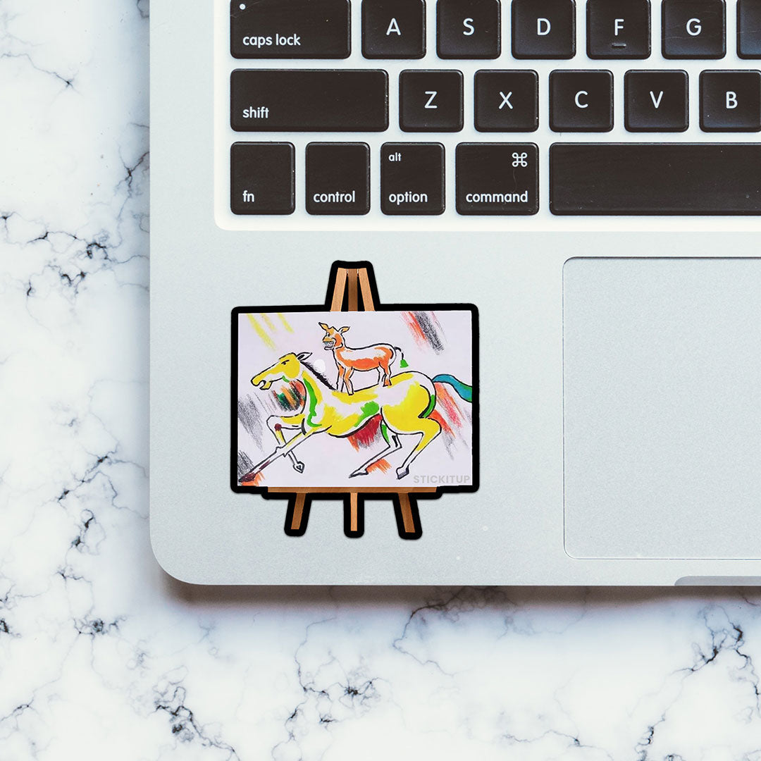 Majnu Bhai Painting Sticker