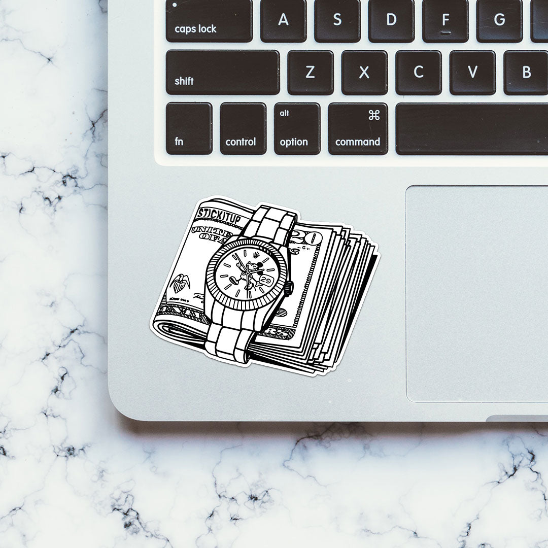 Time Is Money Sticker