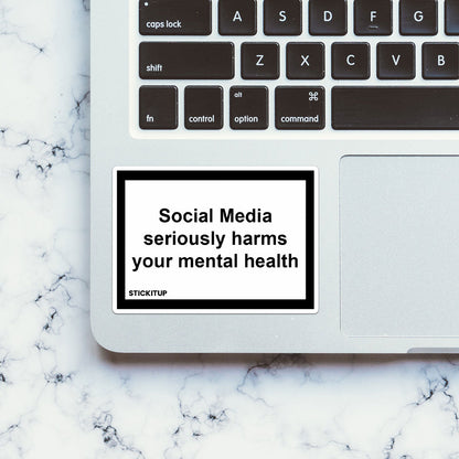 Social Media Seriously Harms Sticker