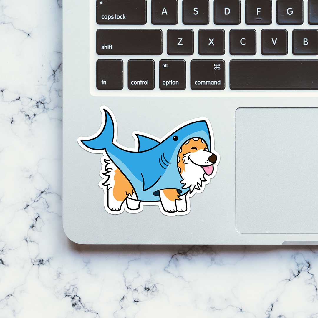 Dog Shark Sticker