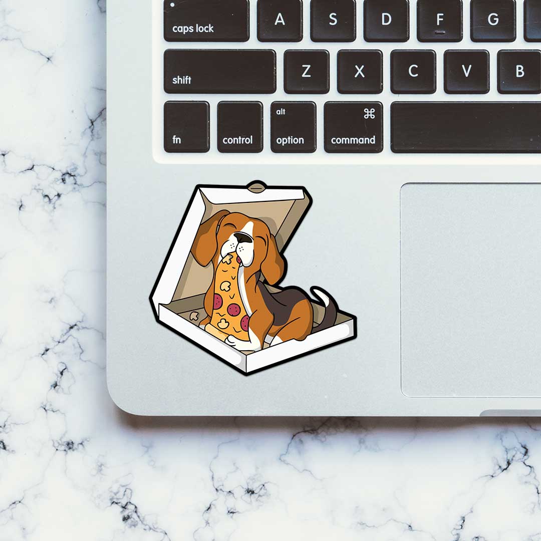 Pizza Dog Sticker