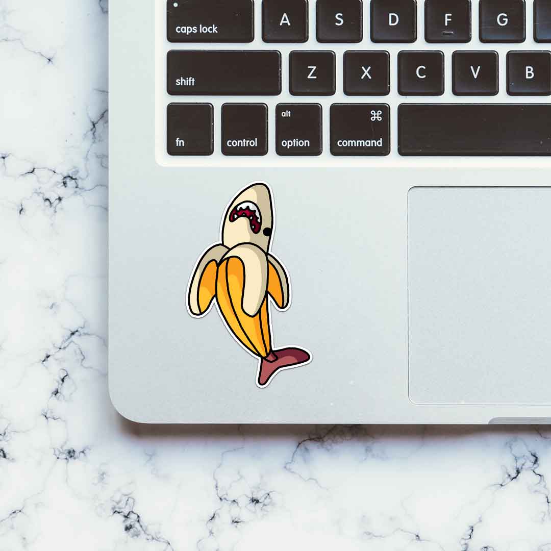 Banana Shark Sticker