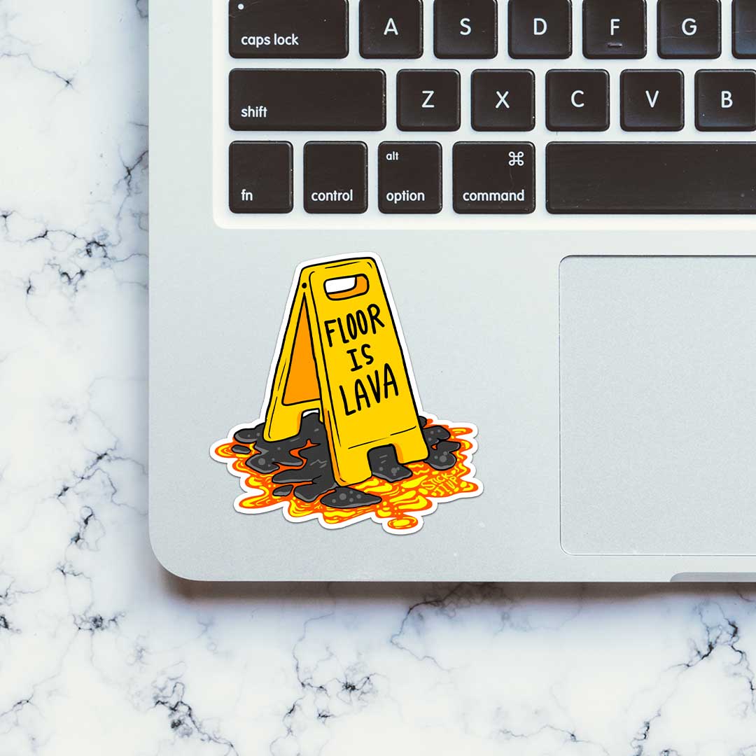 Floor Is Lava Sticker