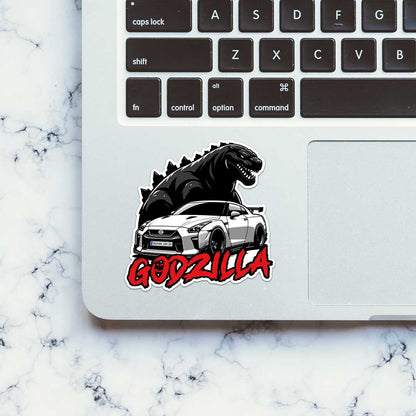 Godzilla Car Sticker