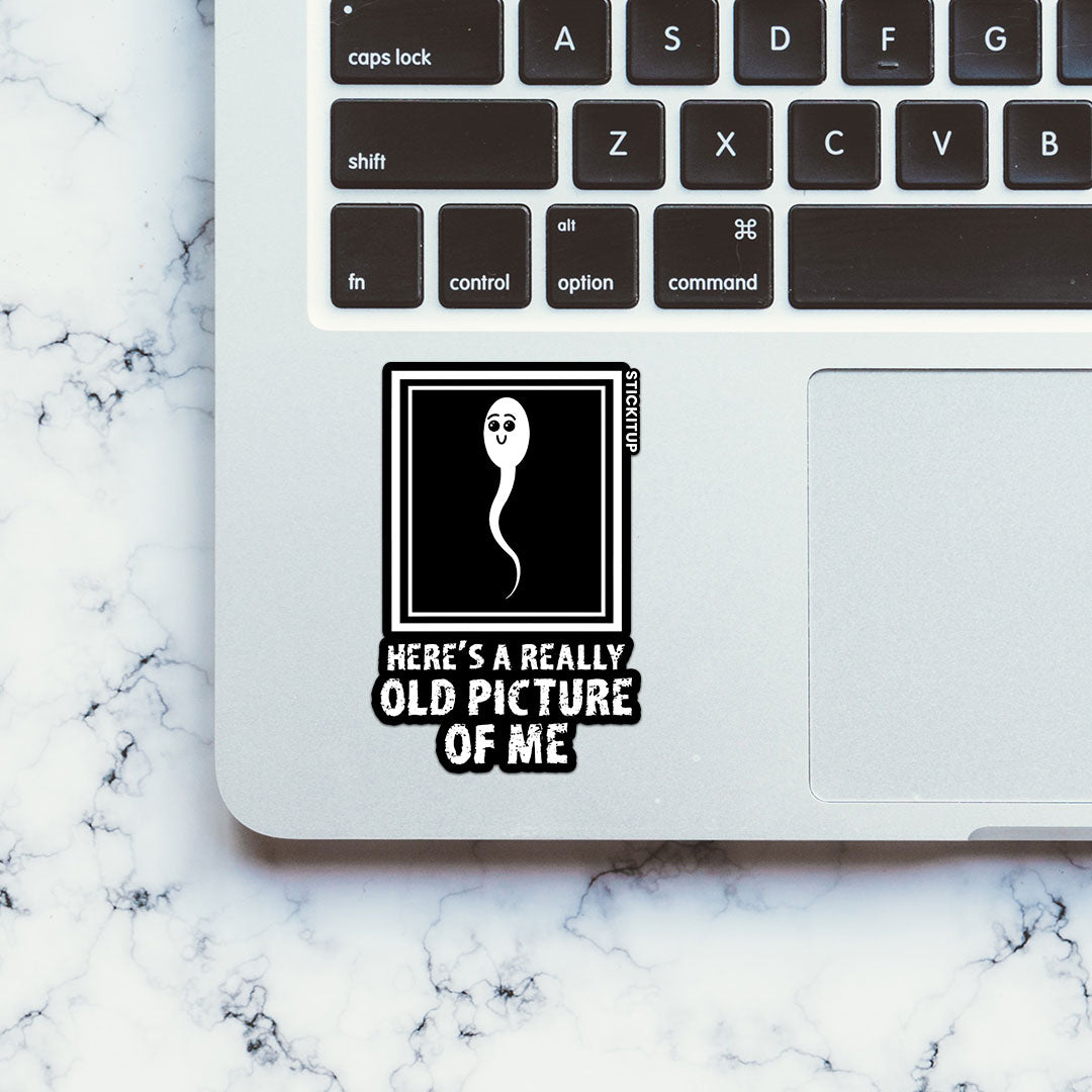 HERE'S A REALLY OLD PICTURE OF ME Sticker| STICK IT UP