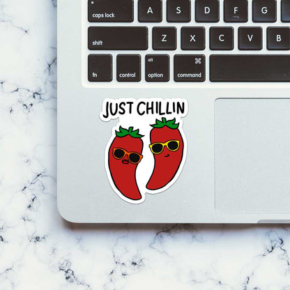 Just Chillin Sticker