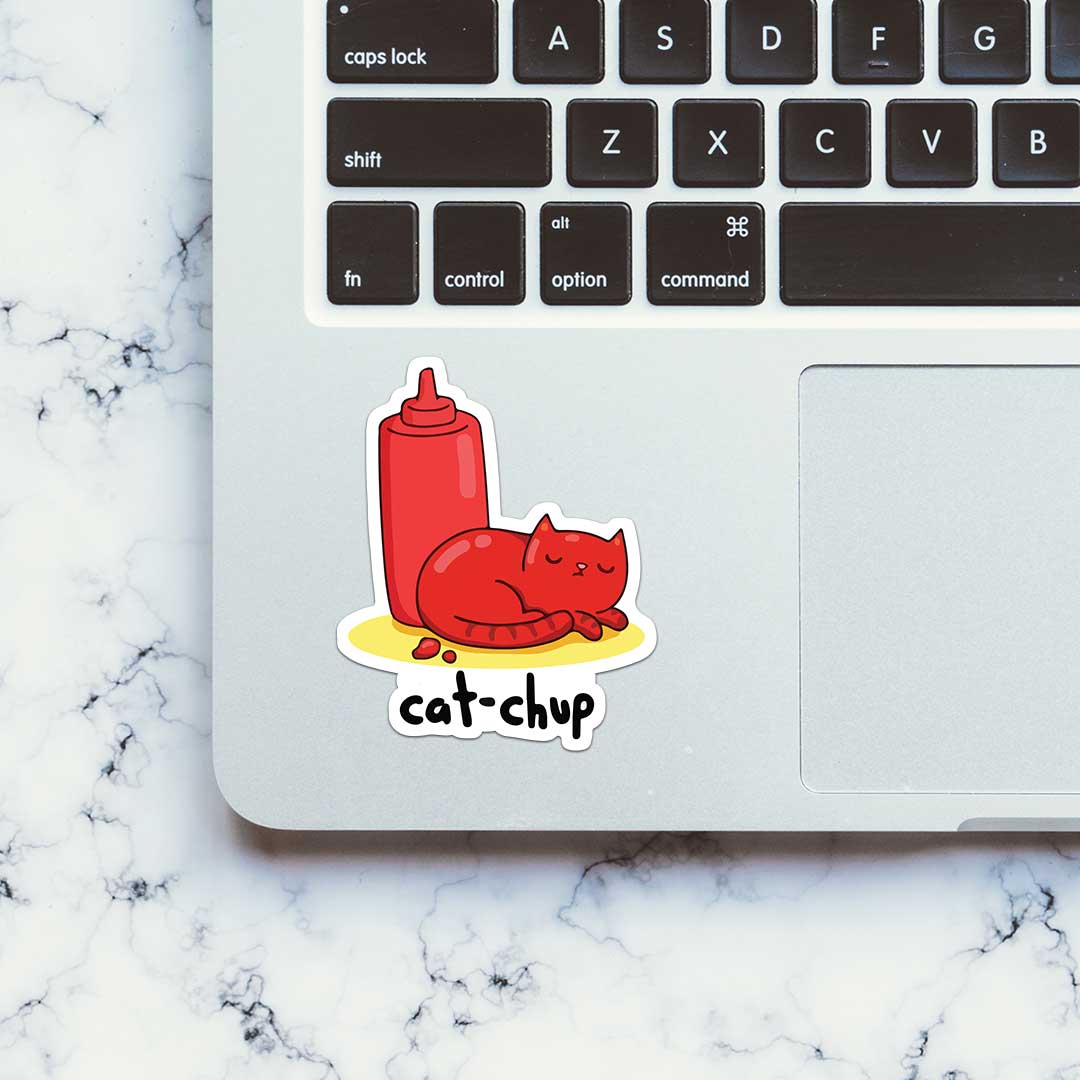 Cat Chup Sticker