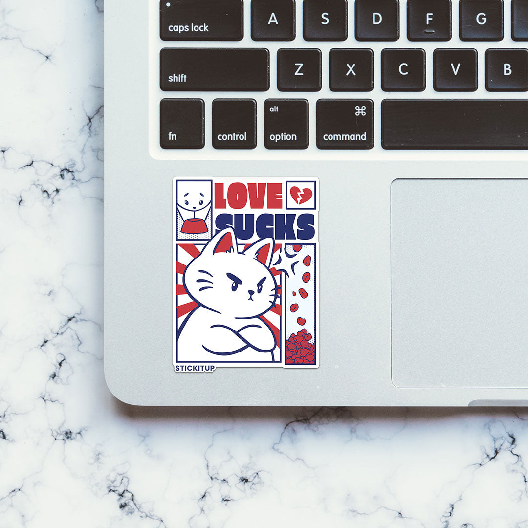 Love Sucks Sticker