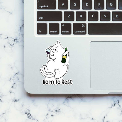 Born To Rest Sticker