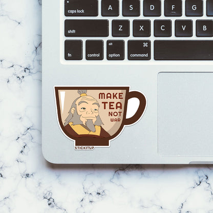 Make Tea Not War Sticker