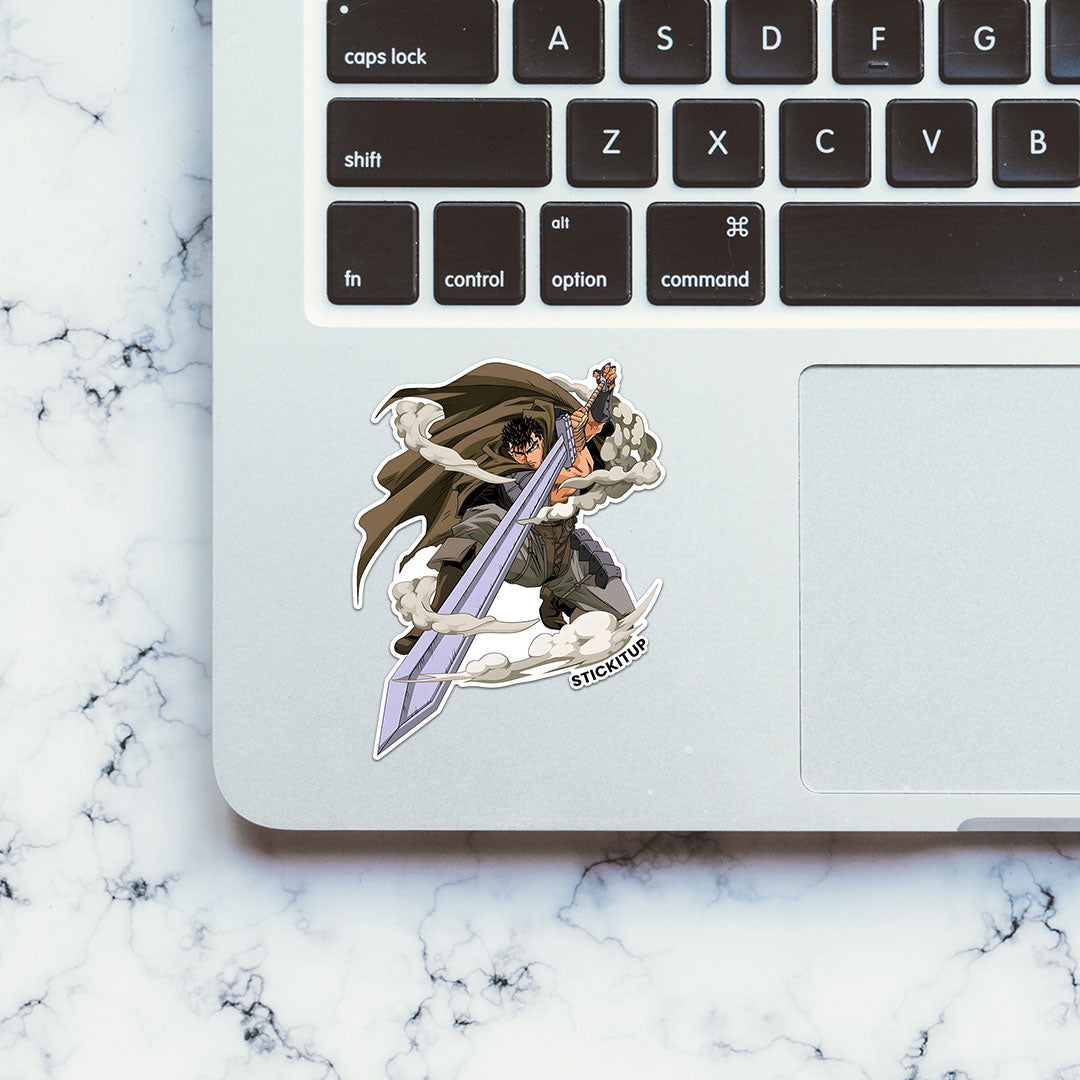 Black swordman Sticker