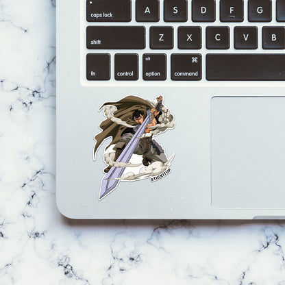 Black swordman Sticker