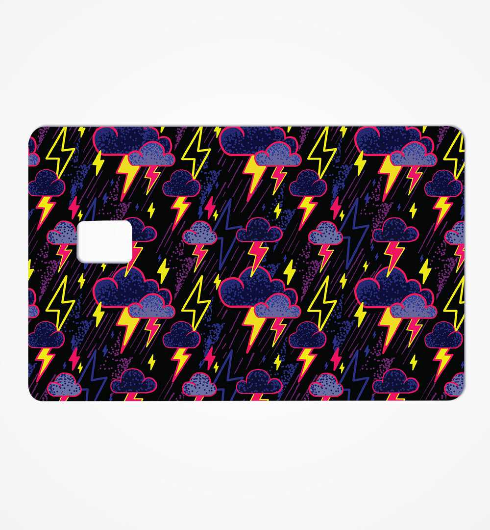 Thunder Doodle Credit Card Skin | STICK IT UP