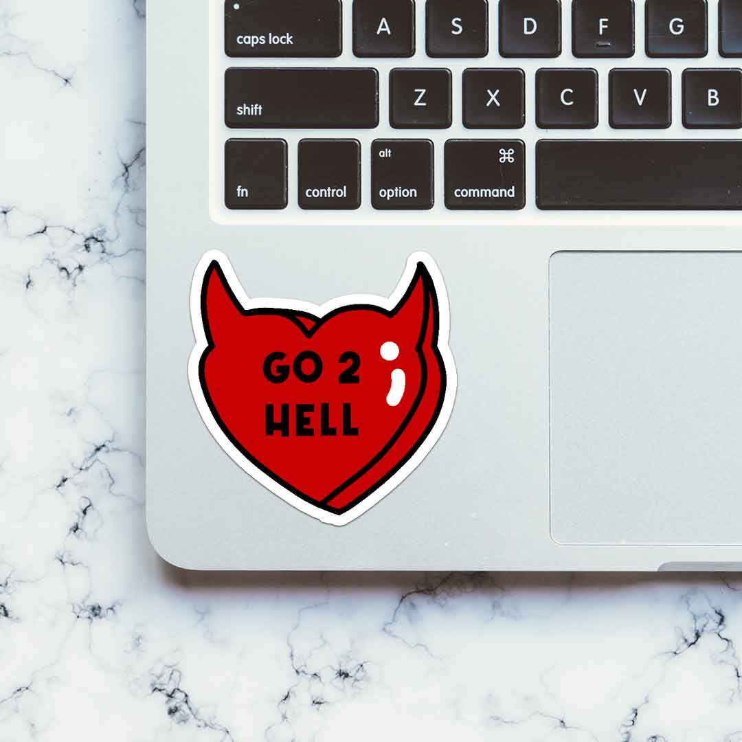 Go 2 Hell Sticker