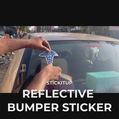 Zombie on board Reflective Sticker