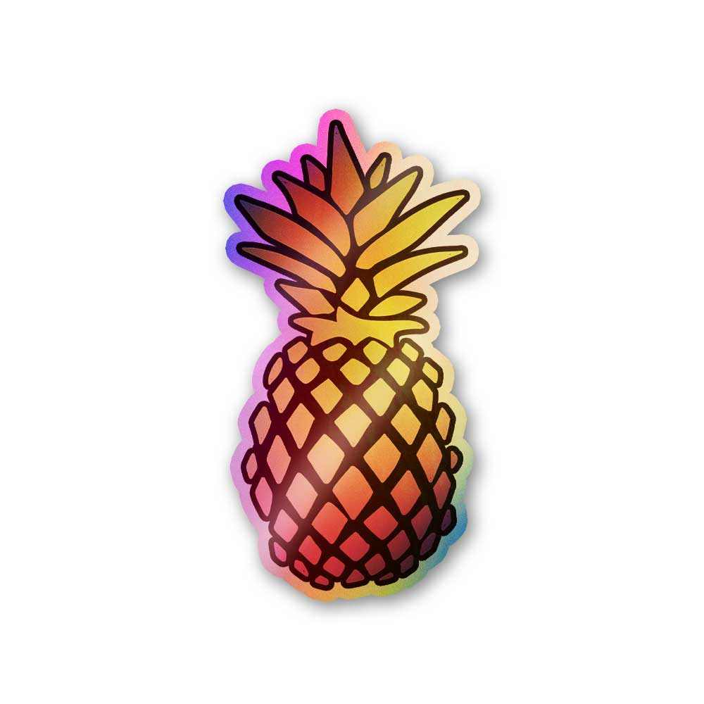 Pineapple Holographic Stickers | STICK IT UP