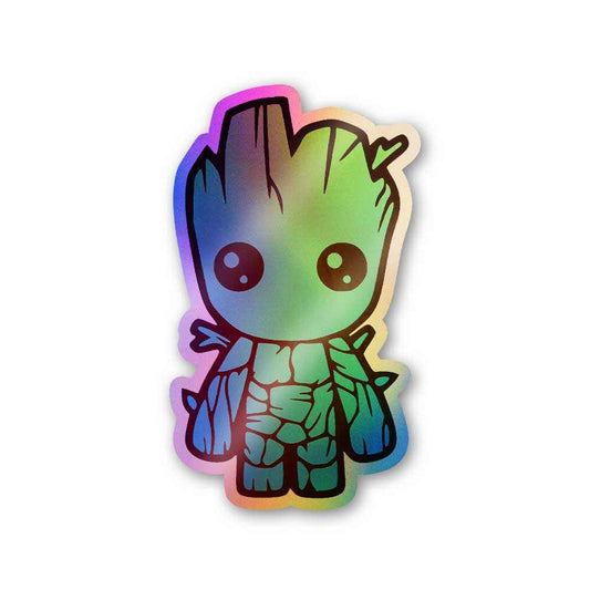 Groot Holographic Stickers | STICK IT UP