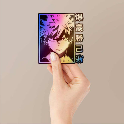 Katsuki Bakugo Holographic Stickers | STICK IT UP