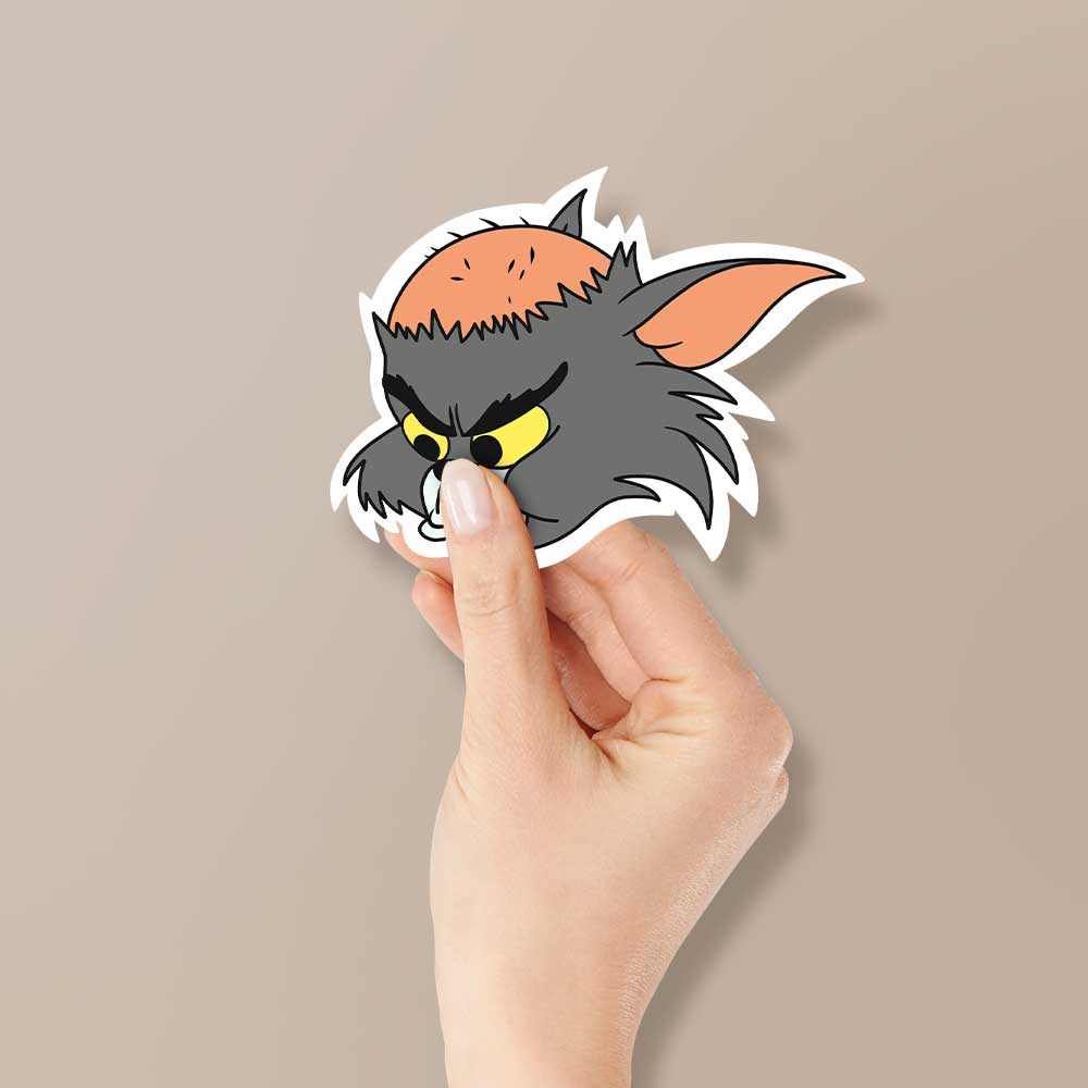 bald tom Reflective Sticker | STICK IT UP